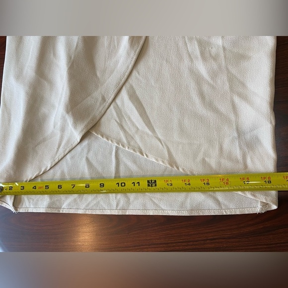 Ark & Co Cocktail Dress with Gold Accents, Large, Cream Mini Dress with Belt - Picture 14 of 16